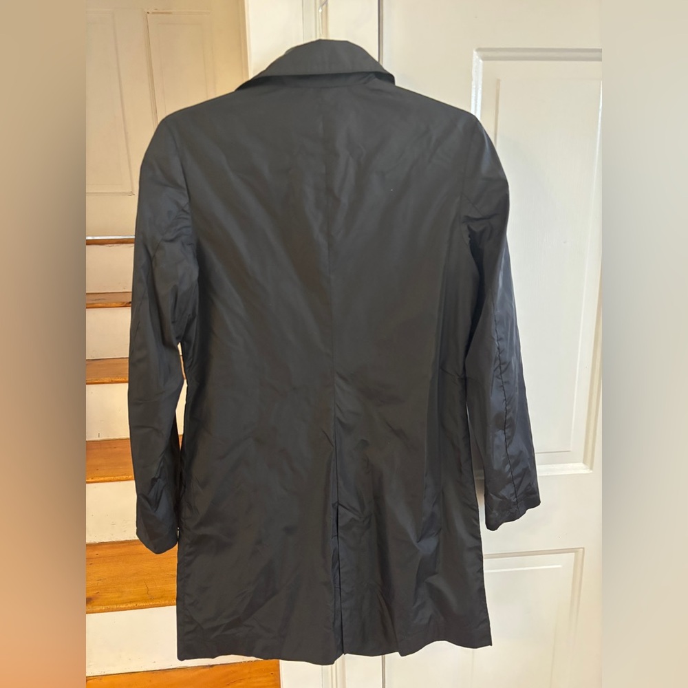 Faconnable Black Women's Trench Coat, chic, city styling - Picture 4 of 4